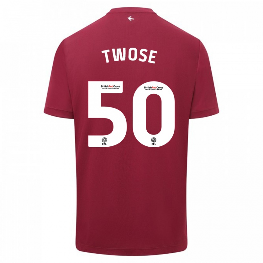 Kinderen Cody Twose #50 Rood Uitshirt Uittenue 2023/24 T-Shirt