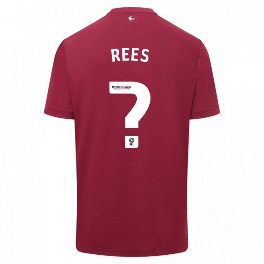 Kinderen Osian Rees #0 Rood Uitshirt Uittenue 2023/24 T-Shirt