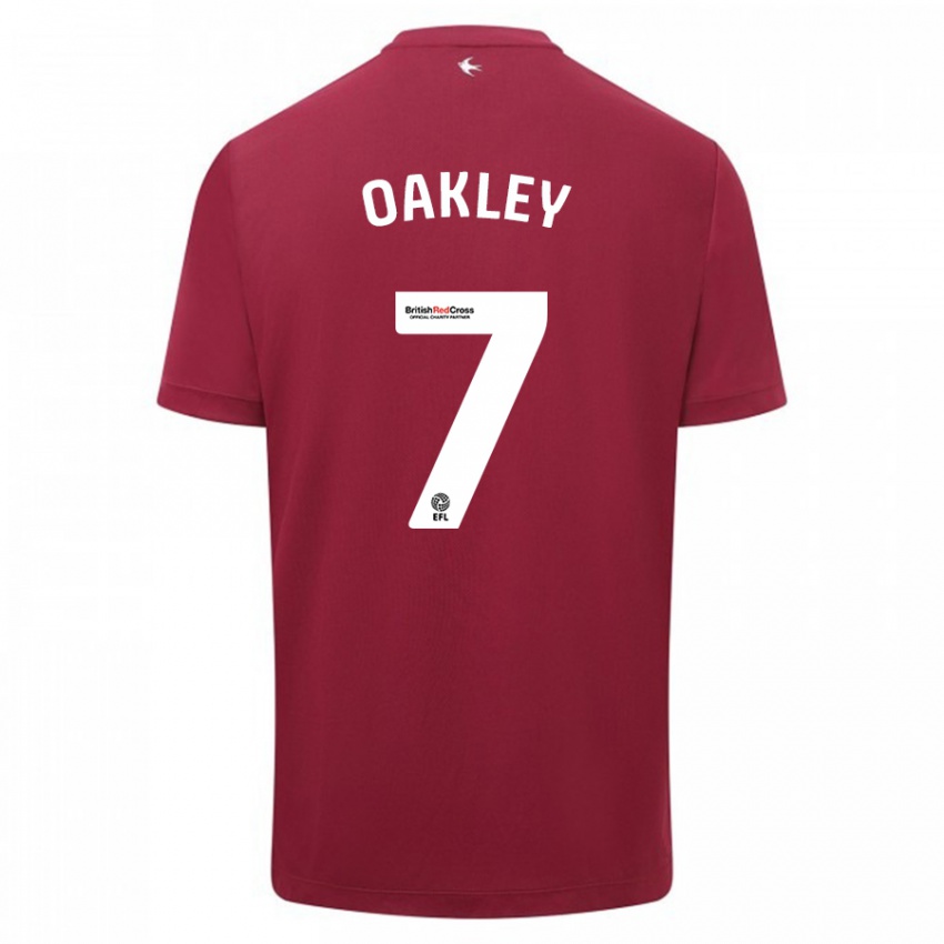 Kinderen Rhianne Oakley #7 Rood Uitshirt Uittenue 2023/24 T-Shirt