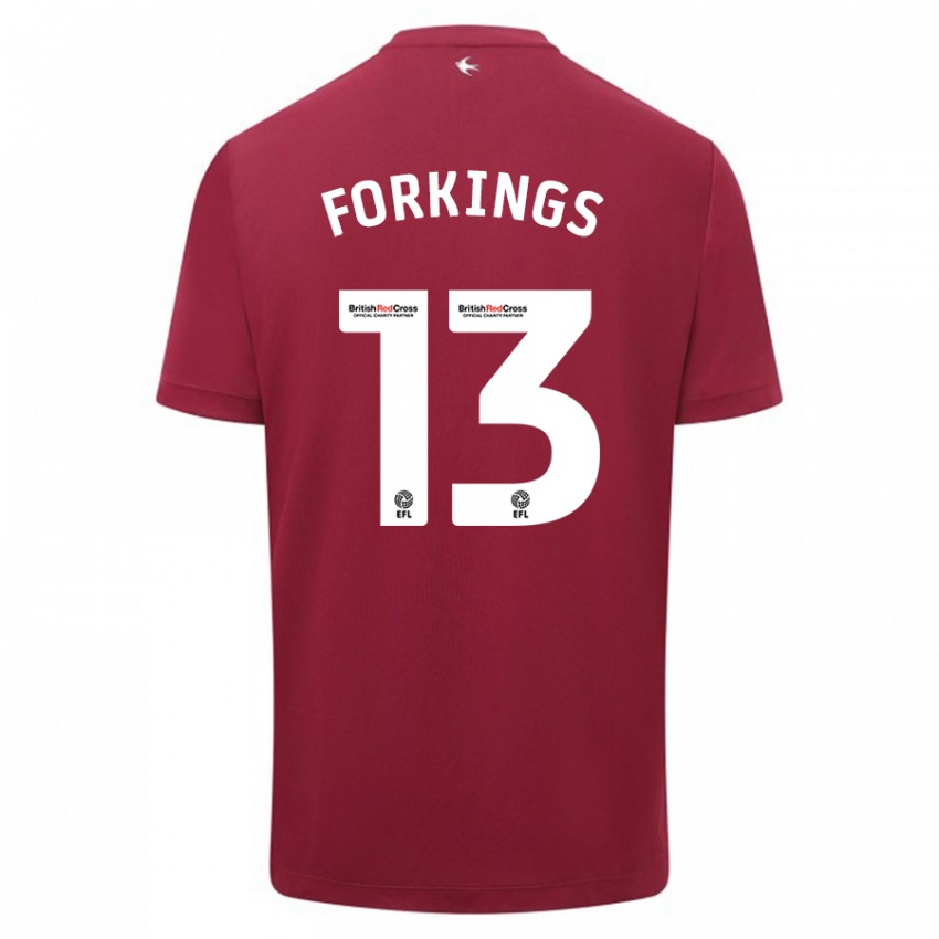 Kinderen Amelia Forkings #13 Rood Uitshirt Uittenue 2023/24 T-Shirt