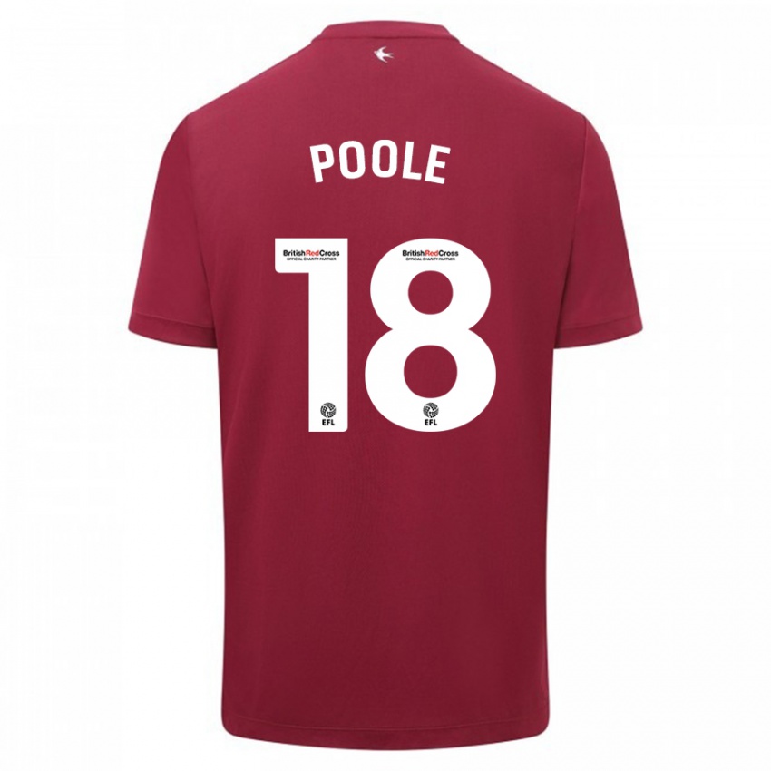 Kinderen Phoebie Poole #18 Rood Uitshirt Uittenue 2023/24 T-Shirt