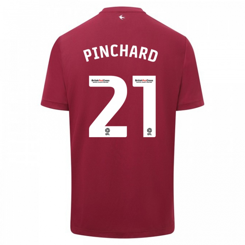 Kinderen Cerys Pinchard #21 Rood Uitshirt Uittenue 2023/24 T-Shirt