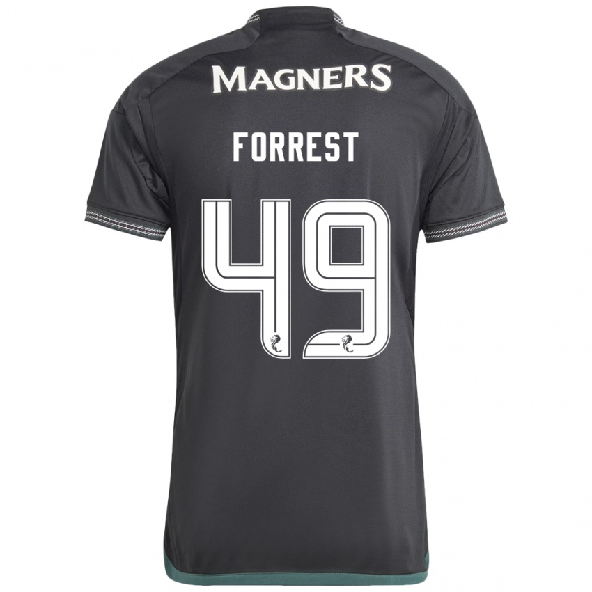 Kinderen James Forrest #49 Zwart Uitshirt Uittenue 2023/24 T-Shirt