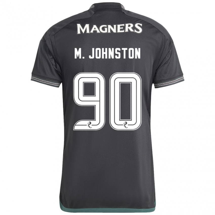 Kinderen Mikey Johnston #90 Zwart Uitshirt Uittenue 2023/24 T-Shirt