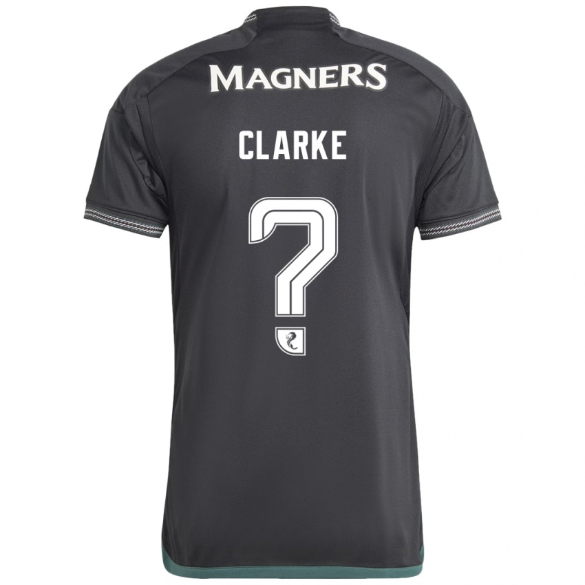 Kinderen Josh Clarke #0 Zwart Uitshirt Uittenue 2023/24 T-Shirt