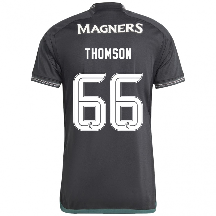 Kinderen Corey Thomson #66 Zwart Uitshirt Uittenue 2023/24 T-Shirt