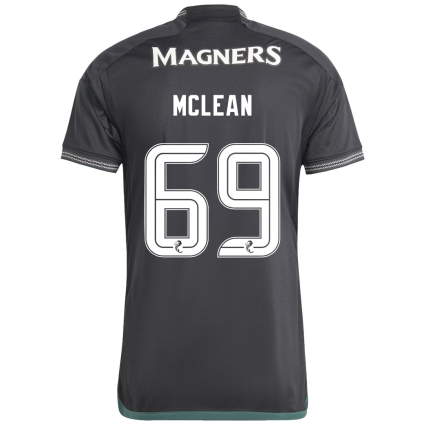 Kinderen Kai Mclean #69 Zwart Uitshirt Uittenue 2023/24 T-Shirt