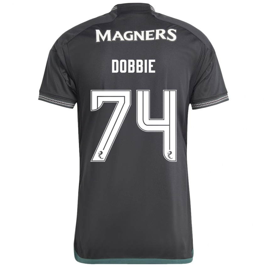 Kinderen Lewis Dobbie #74 Zwart Uitshirt Uittenue 2023/24 T-Shirt