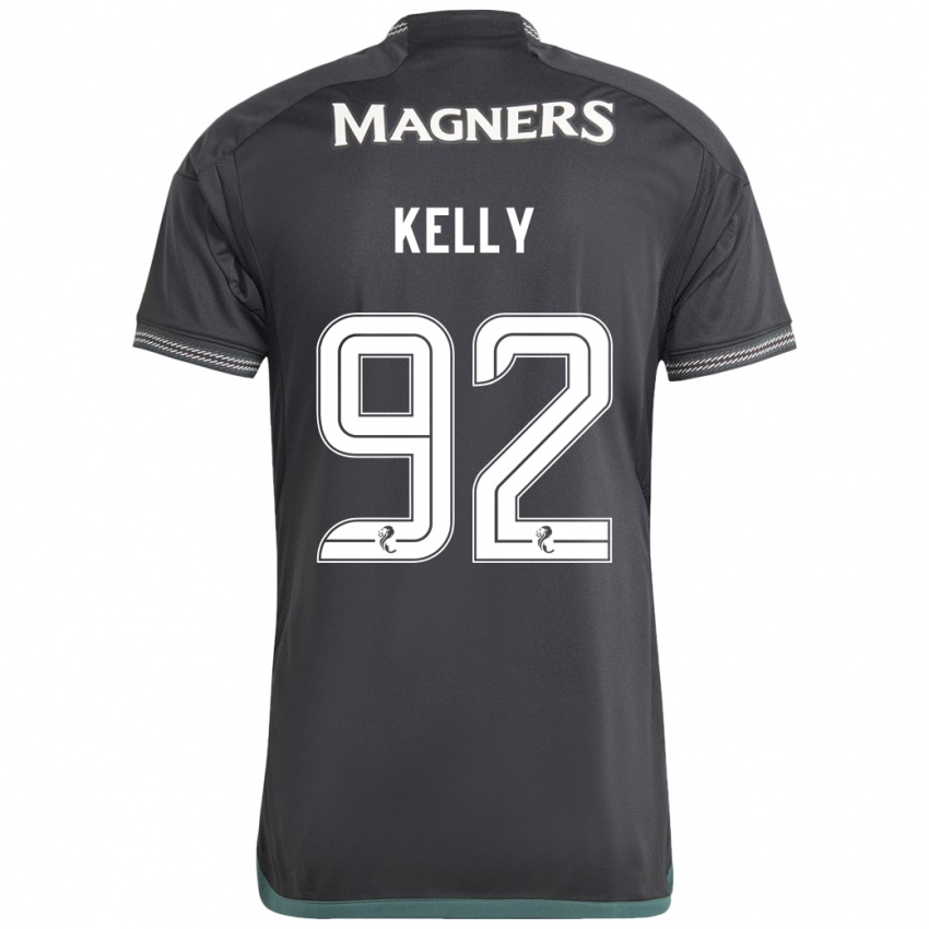 Kinderen Daniel Kelly #92 Zwart Uitshirt Uittenue 2023/24 T-Shirt