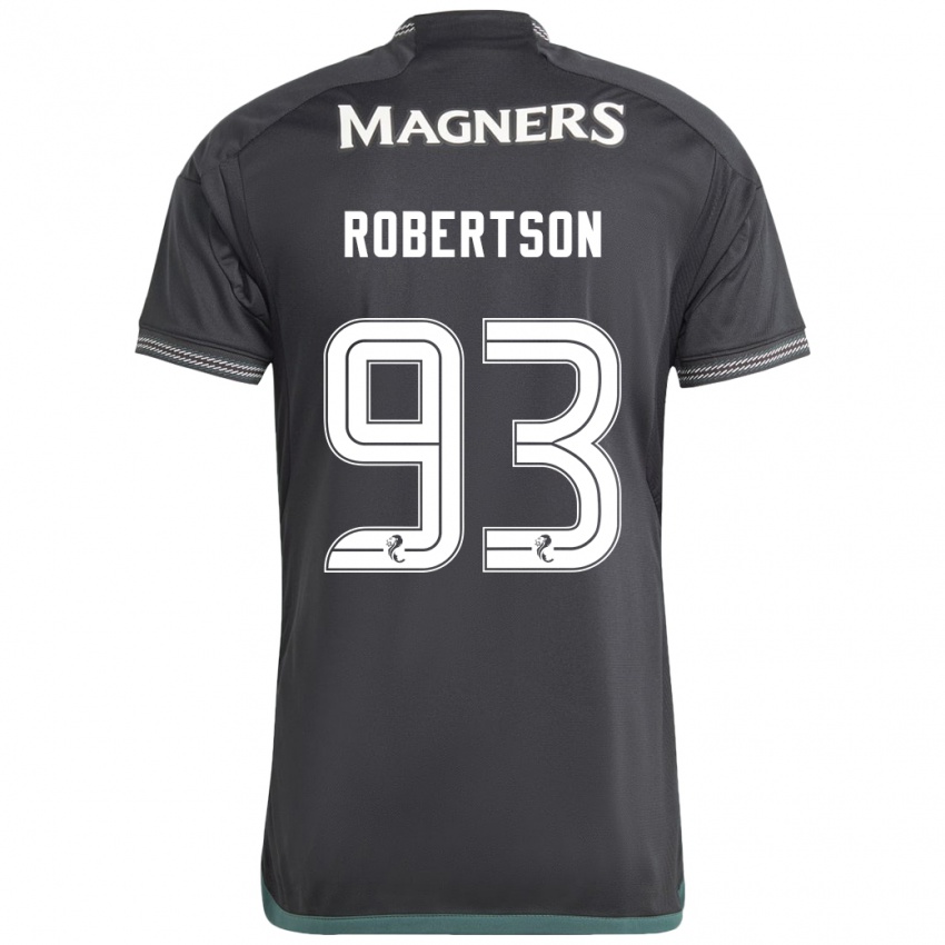 Kinderen Mitchell Robertson #93 Zwart Uitshirt Uittenue 2023/24 T-Shirt