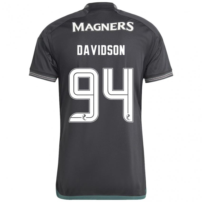 Kinderen Alasdair Davidson #94 Zwart Uitshirt Uittenue 2023/24 T-Shirt