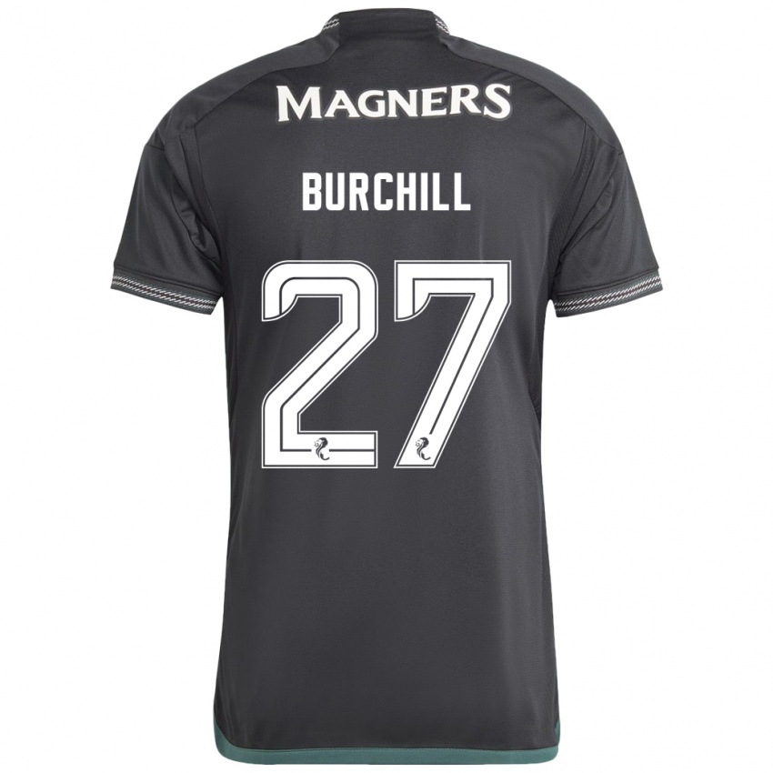 Kinderen Tiree Burchill #27 Zwart Uitshirt Uittenue 2023/24 T-Shirt