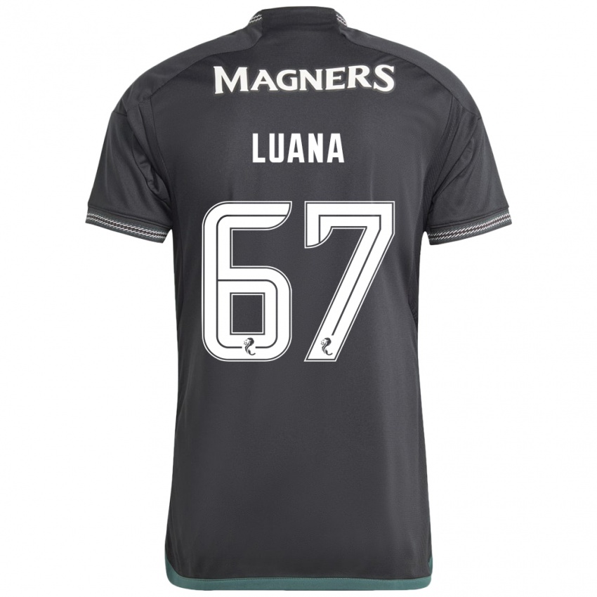 Kinderen Luana Muñoz #67 Zwart Uitshirt Uittenue 2023/24 T-Shirt