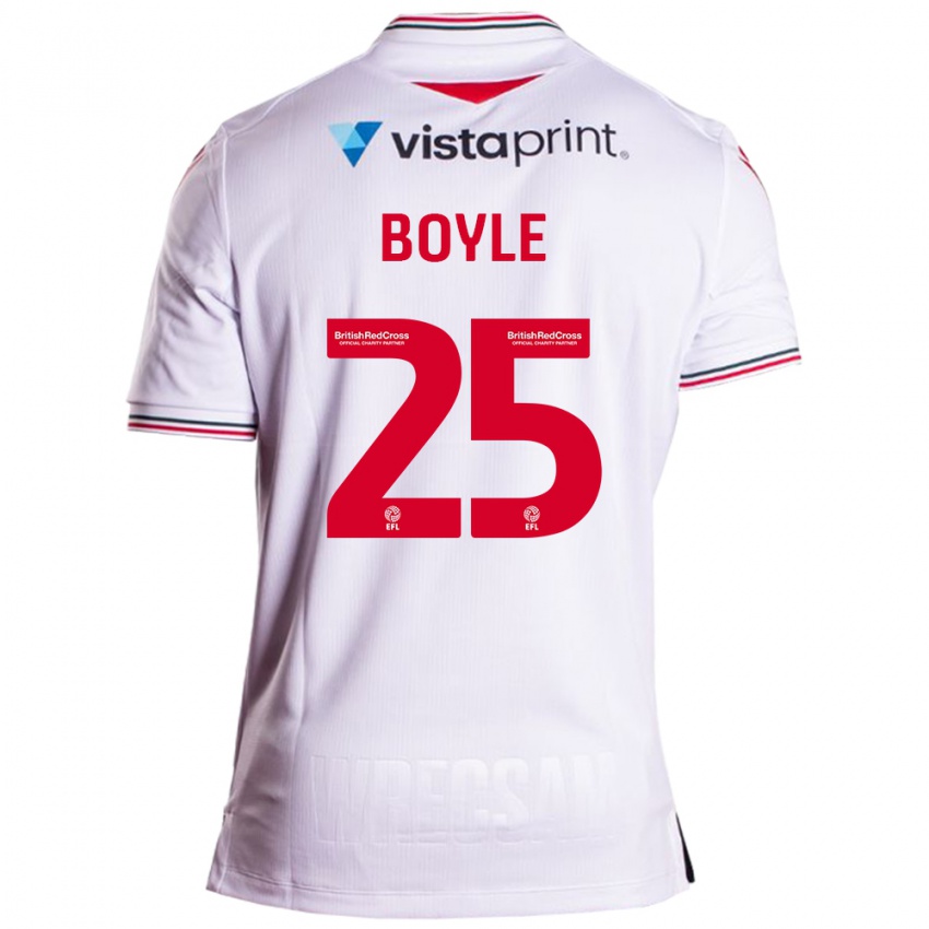 Kinderen Will Boyle #25 Wit Uitshirt Uittenue 2023/24 T-Shirt