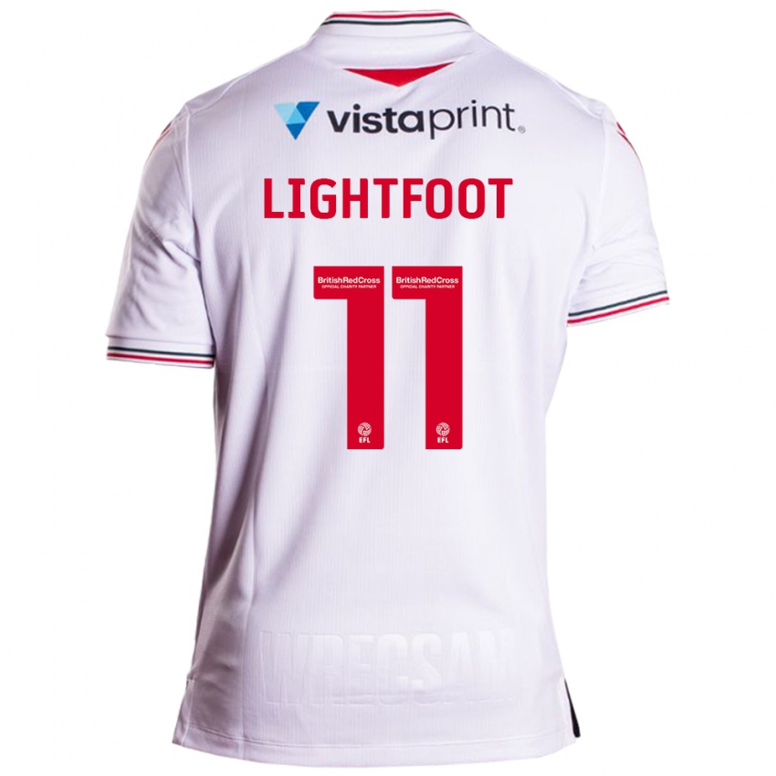 Kinderen Amber Lightfoot #11 Wit Uitshirt Uittenue 2023/24 T-Shirt