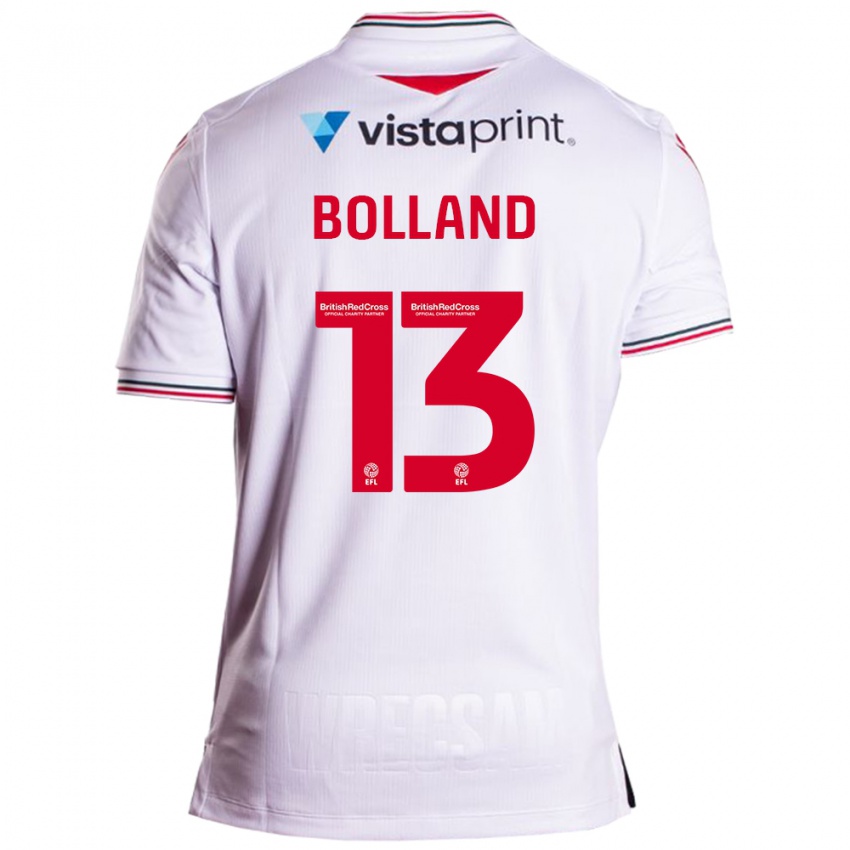 Kinderen Charlotte Bolland #13 Wit Uitshirt Uittenue 2023/24 T-Shirt