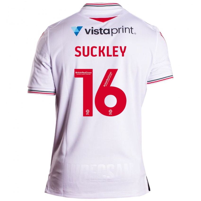 Kinderen Ava Suckley #16 Wit Uitshirt Uittenue 2023/24 T-Shirt