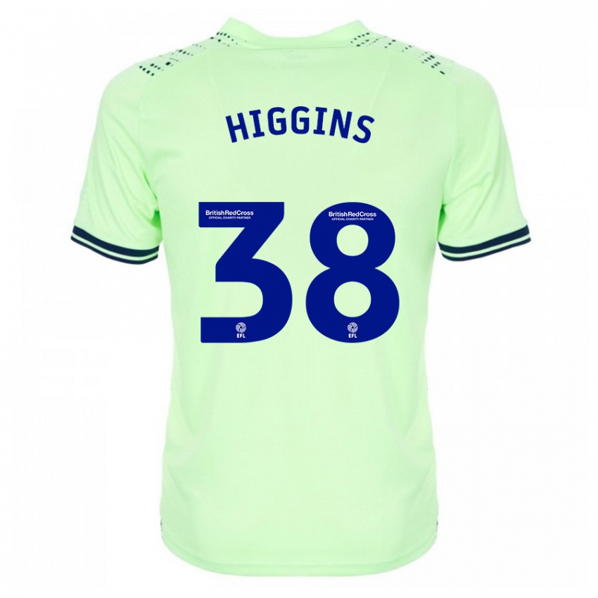 Kinderen Akeel Higgins #38 Marine Uitshirt Uittenue 2023/24 T-Shirt