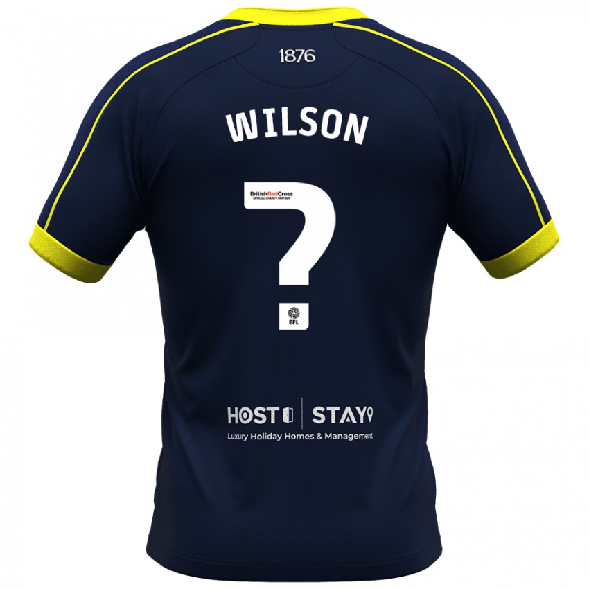 Kinderen James Wilson #0 Marine Uitshirt Uittenue 2023/24 T-Shirt