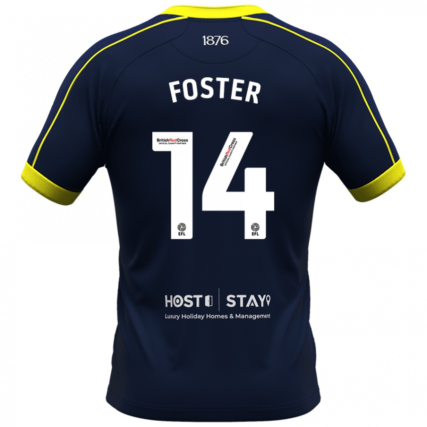 Kinderen Emma Foster #14 Marine Uitshirt Uittenue 2023/24 T-Shirt