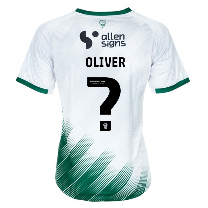 Kinderen Denny Oliver #0 Wit Uitshirt Uittenue 2023/24 T-Shirt