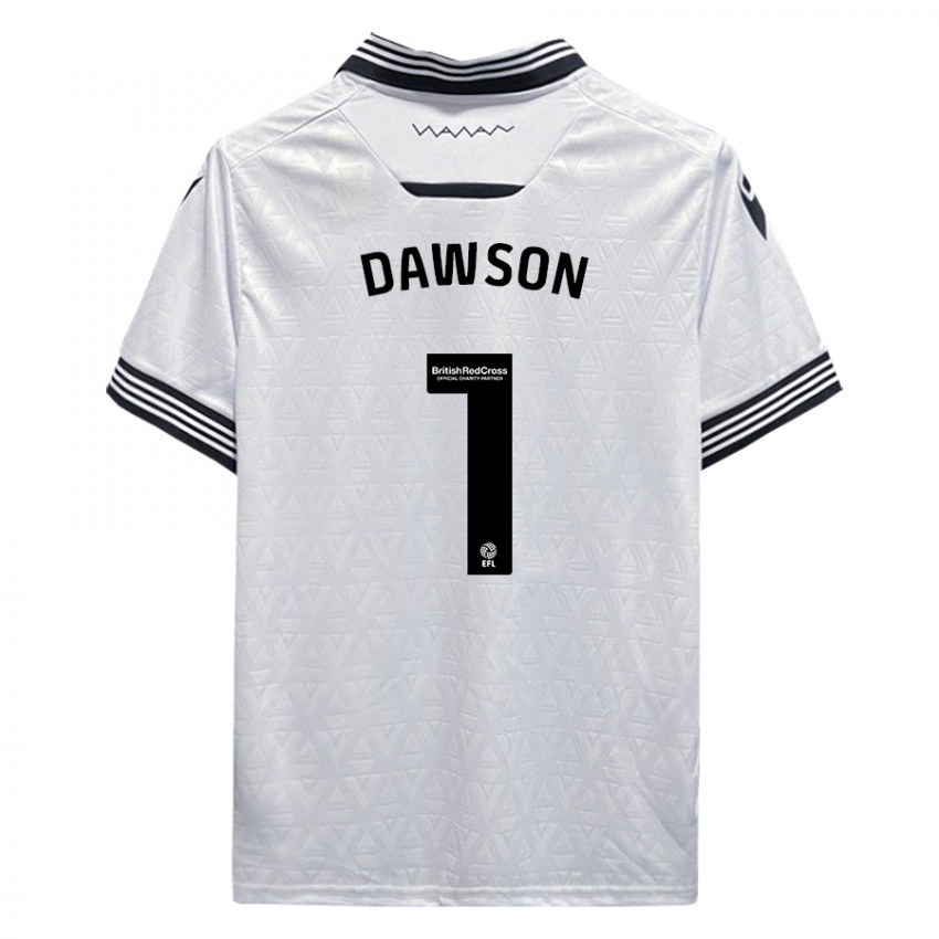 Kinderen Cameron Dawson #1 Wit Uitshirt Uittenue 2023/24 T-Shirt