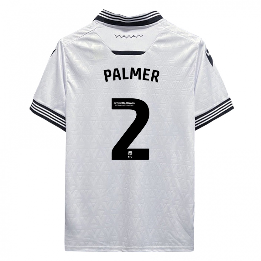 Kinderen Liam Palmer #2 Wit Uitshirt Uittenue 2023/24 T-Shirt