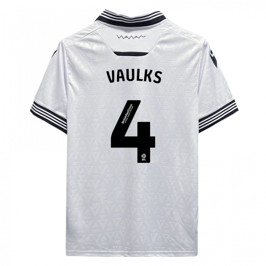 Kinderen Will Vaulks #4 Wit Uitshirt Uittenue 2023/24 T-Shirt