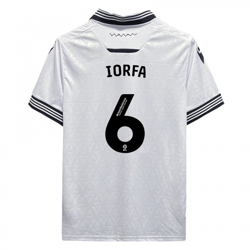 Kinderen Dominic Iorfa #6 Wit Uitshirt Uittenue 2023/24 T-Shirt