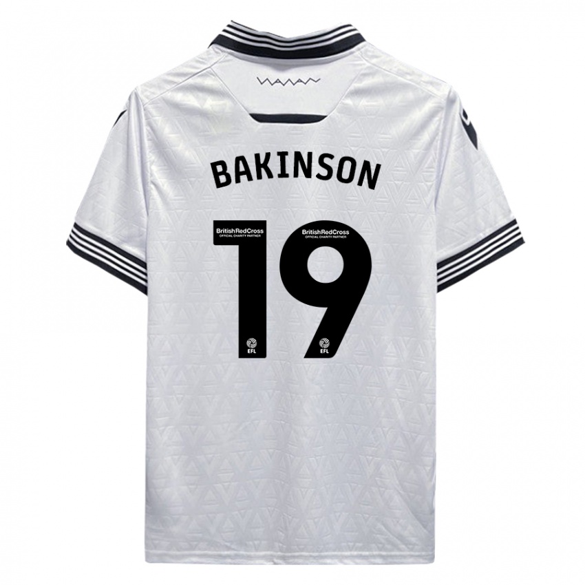 Kinderen Tyreeq Bakinson #19 Wit Uitshirt Uittenue 2023/24 T-Shirt