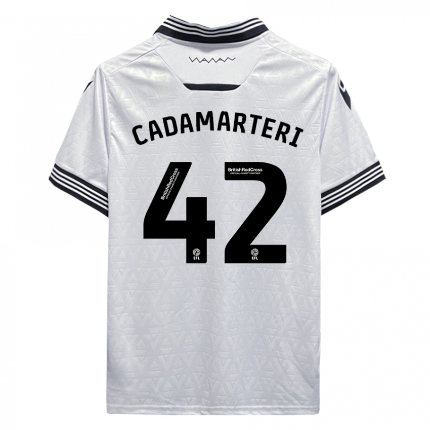 Kinderen Bailey Cadamarteri #42 Wit Uitshirt Uittenue 2023/24 T-Shirt