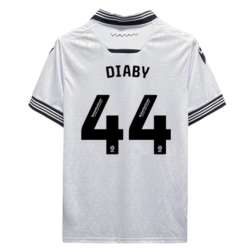 Kinderen Momo Diaby #44 Wit Uitshirt Uittenue 2023/24 T-Shirt