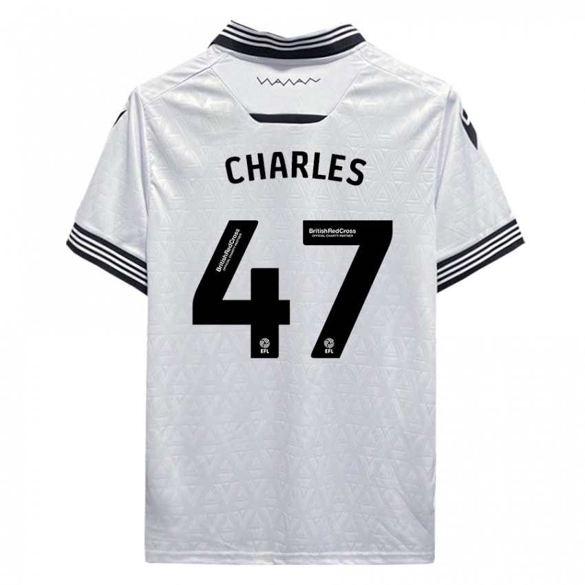 Kinderen Pierce Charles #47 Wit Uitshirt Uittenue 2023/24 T-Shirt