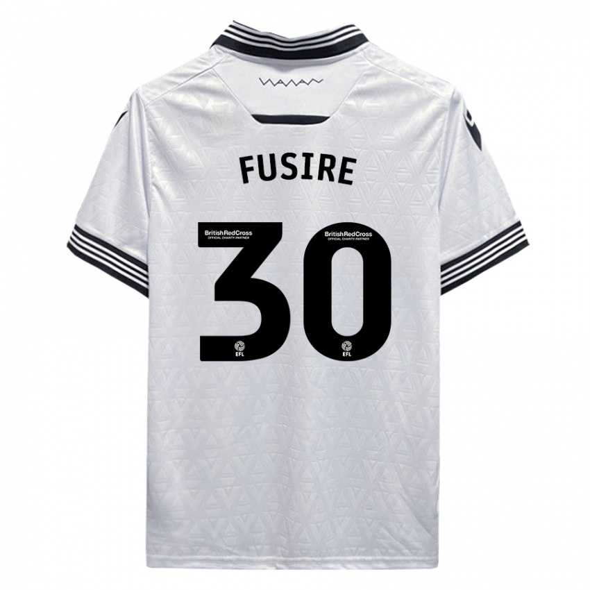 Kinderen Sean Fusire #30 Wit Uitshirt Uittenue 2023/24 T-Shirt