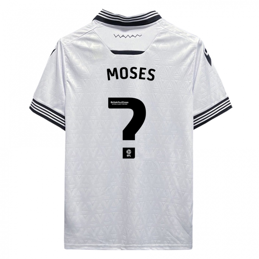 Kinderen Devlan Moses #0 Wit Uitshirt Uittenue 2023/24 T-Shirt