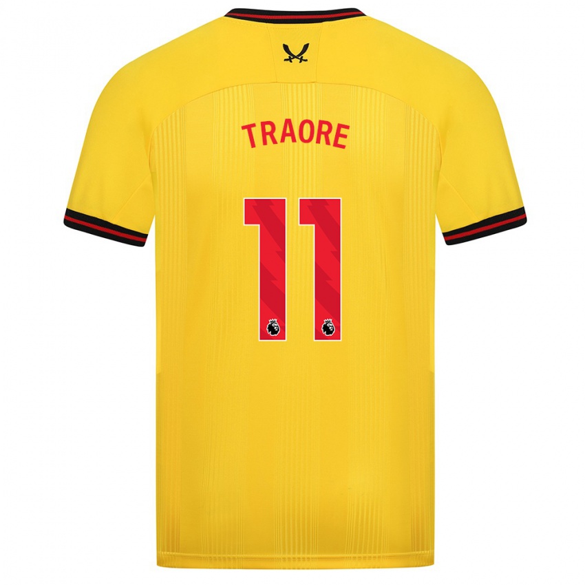 Kinderen Bénie Traoré #11 Geel Uitshirt Uittenue 2023/24 T-Shirt