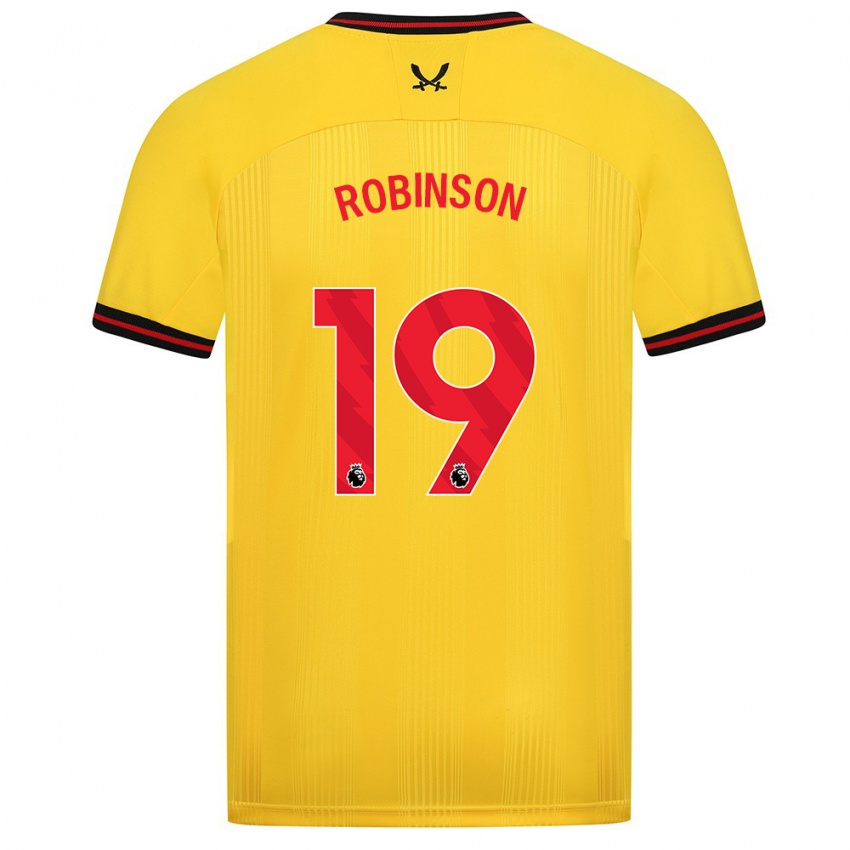 Kinderen Jack Robinson #19 Geel Uitshirt Uittenue 2023/24 T-Shirt