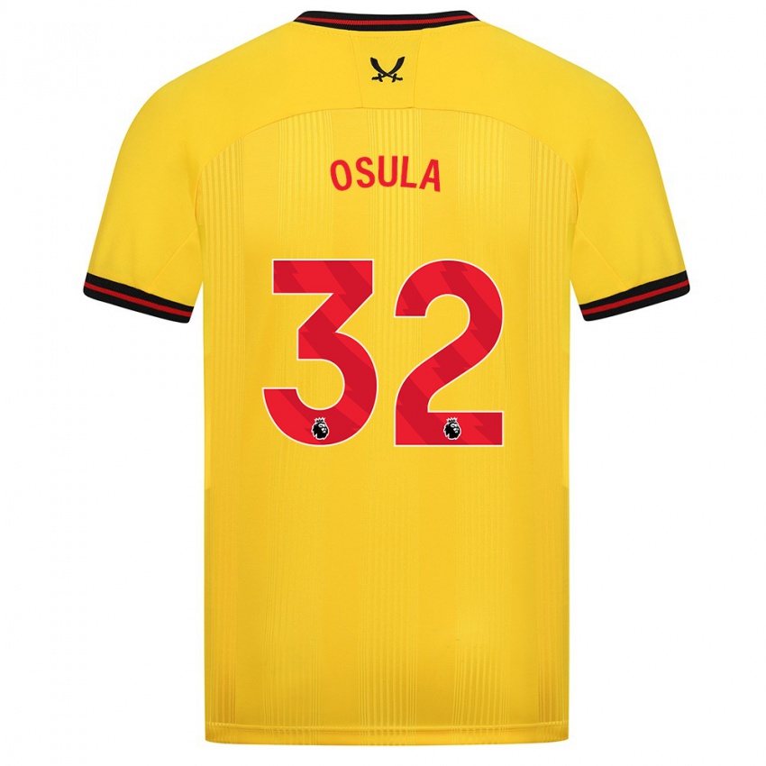 Kinderen William Osula #32 Geel Uitshirt Uittenue 2023/24 T-Shirt