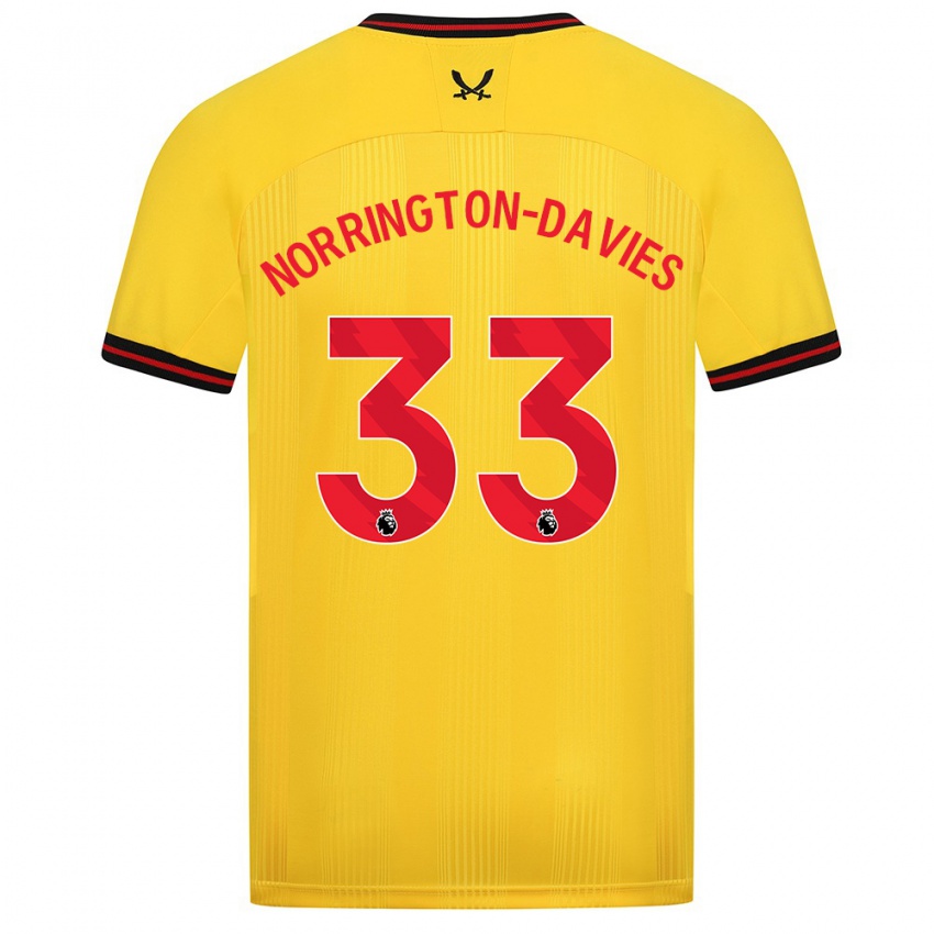 Kinderen Rhys Norrington-Davies #33 Geel Uitshirt Uittenue 2023/24 T-Shirt