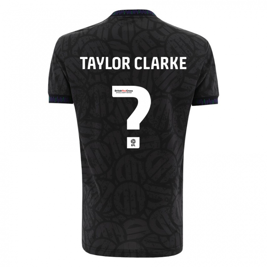 Kinderen Omar Taylor-Clarke #0 Zwart Uitshirt Uittenue 2023/24 T-Shirt