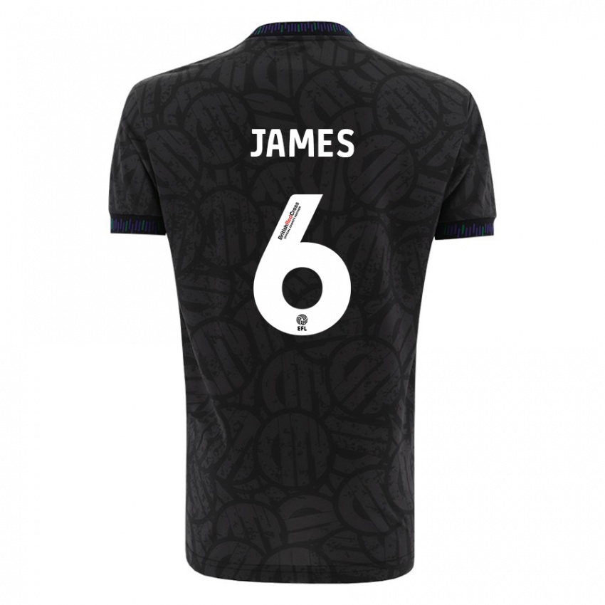 Kinderen Matty James #6 Zwart Uitshirt Uittenue 2023/24 T-Shirt