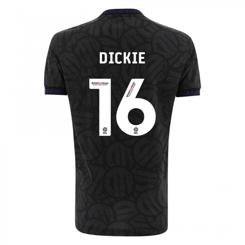 Kinderen Rob Dickie #16 Zwart Uitshirt Uittenue 2023/24 T-Shirt