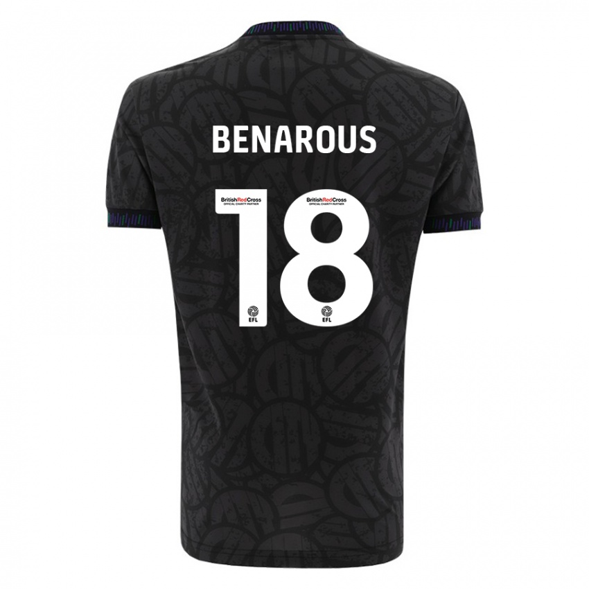 Kinderen Ayman Benarous #18 Zwart Uitshirt Uittenue 2023/24 T-Shirt