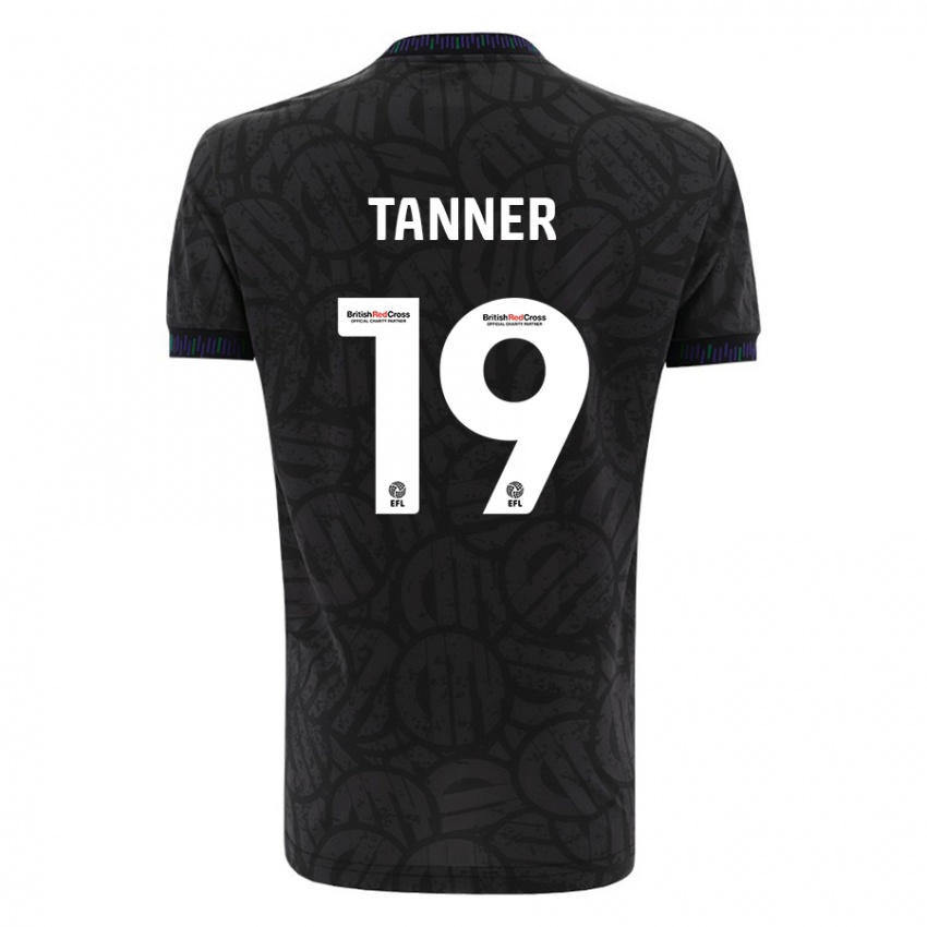 Kinderen George Tanner #19 Zwart Uitshirt Uittenue 2023/24 T-Shirt