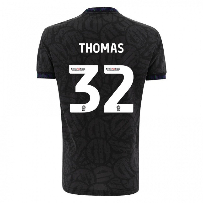 Kinderen Lewis Thomas #32 Zwart Uitshirt Uittenue 2023/24 T-Shirt