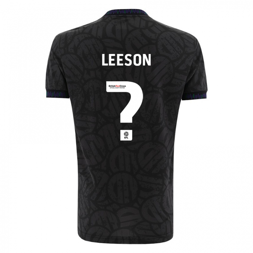 Kinderen Harry Leeson #0 Zwart Uitshirt Uittenue 2023/24 T-Shirt