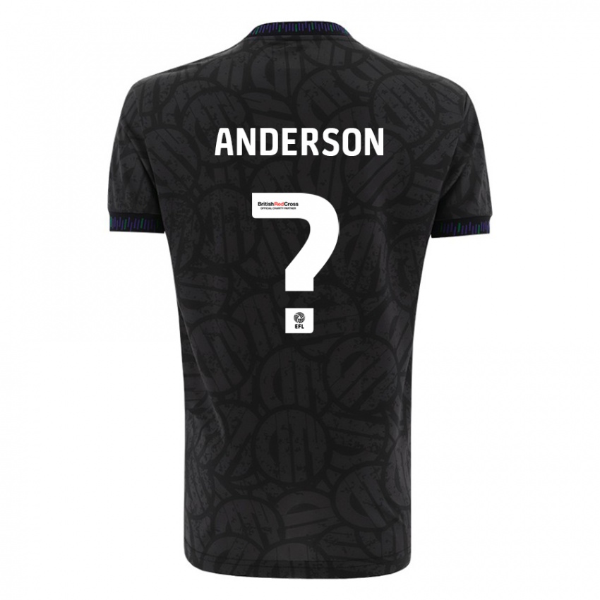 Kinderen Taine Anderson #0 Zwart Uitshirt Uittenue 2023/24 T-Shirt