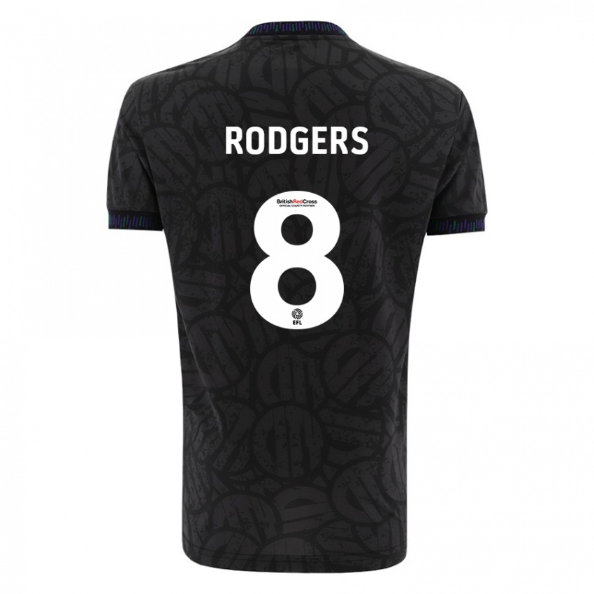 Kinderen Amy Rodgers #8 Zwart Uitshirt Uittenue 2023/24 T-Shirt