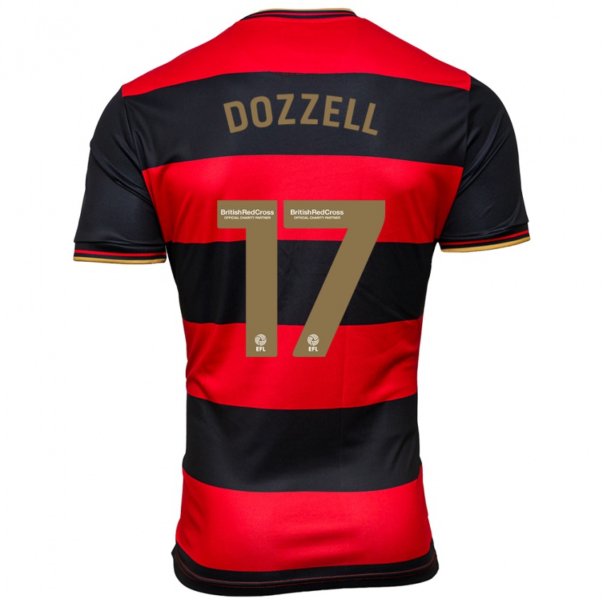 Kinderen Andre Dozzell #17 Zwart Rood Uitshirt Uittenue 2023/24 T-Shirt