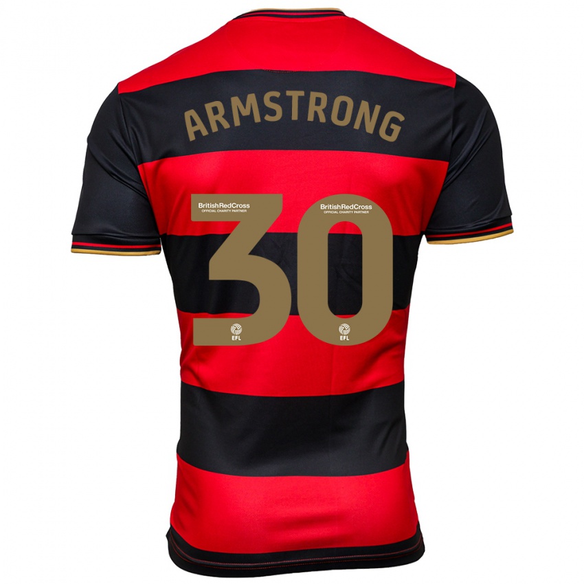 Kinderen Sinclair Armstrong #30 Zwart Rood Uitshirt Uittenue 2023/24 T-Shirt